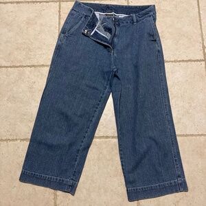 LL Bean Denim Jean Capris Size 12 Regular